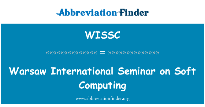 WISSC: Warszawa internationellt seminarium om Soft Computing