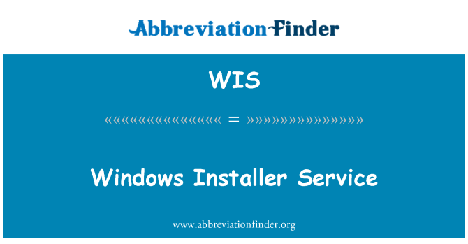 WIS: Windows 安裝程式服務