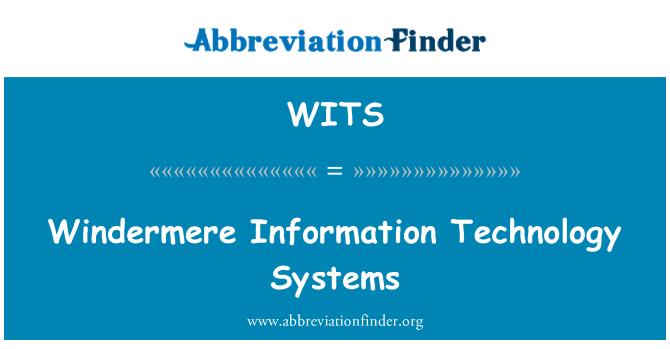 WITS: Windermere enfòmasyon teknoloji sistèm