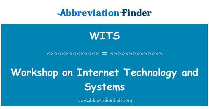 WITS: Семинар по Интернет-технологий и систем