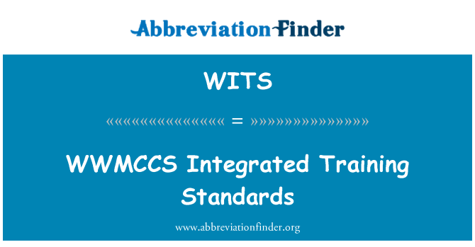 WITS: Intégré WWMCCS Formation Normes