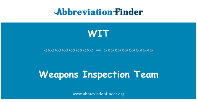 WIT: Tim ta ' spezzjoni ta ' armi
