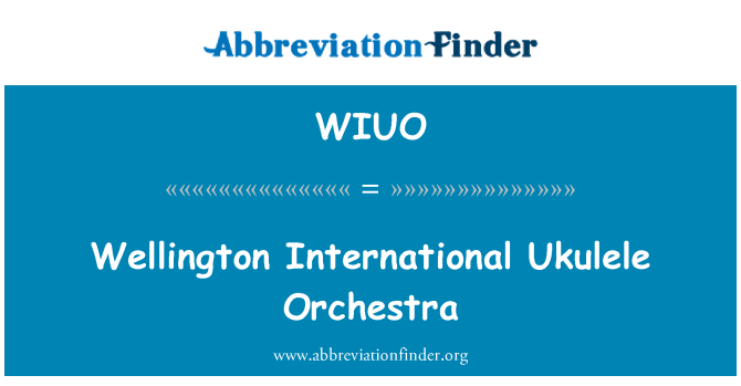 WIUO: Wellington International Ukulele Orchestra