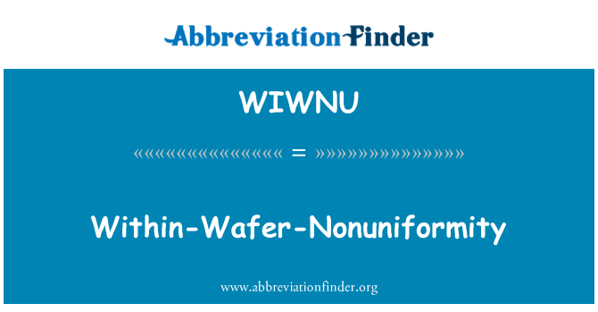WIWNU: Dins-hòsties-Nonuniformity