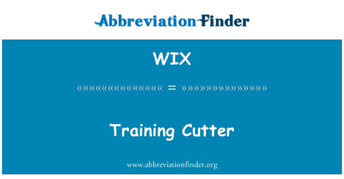 WIX: Cortador de treinamento