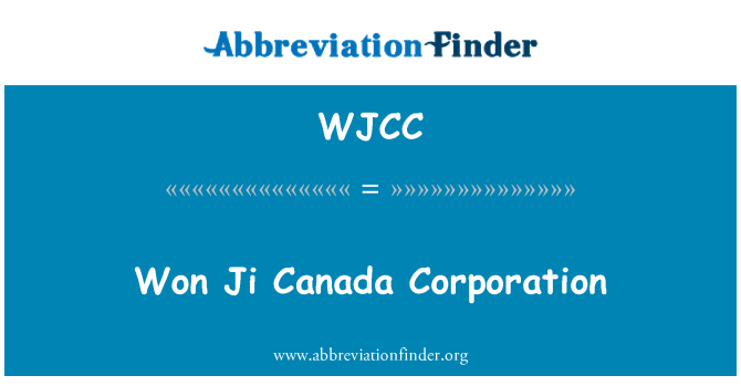 WJCC: Wygrana Ji Kanada Corporation