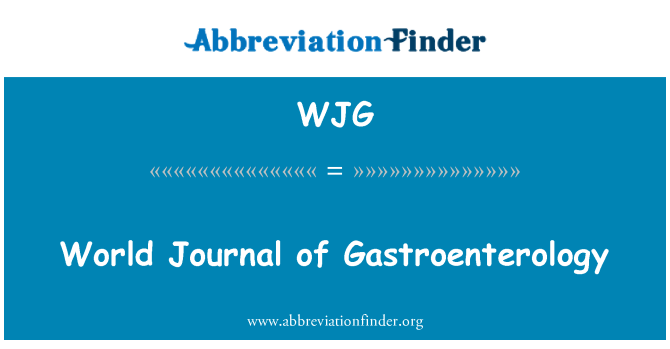 WJG: Dinja Ġurnal ta Gastroenterology