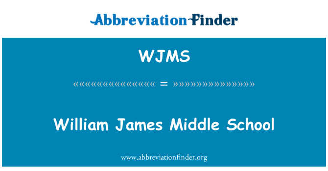 WJMS: William James Middle School