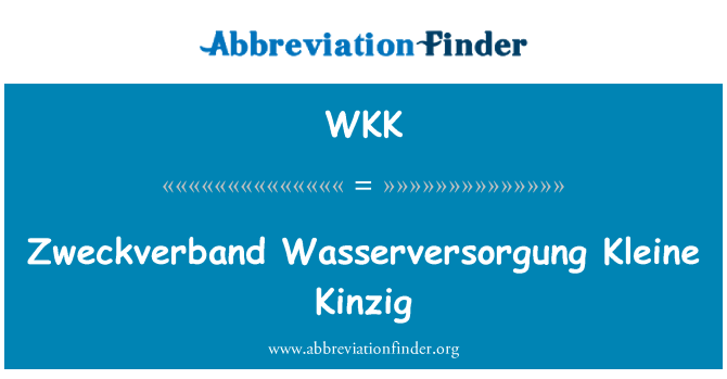 WKK: Zweckverband Wasserversorgung Kleine Kinzig