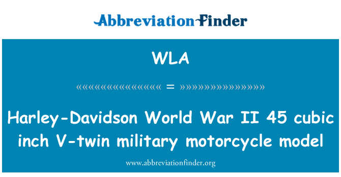 WLA: ' Harley Davidson II Gwerra Dinjija 45 pulzier kubu V-tewmin motoċikletta militari mudell