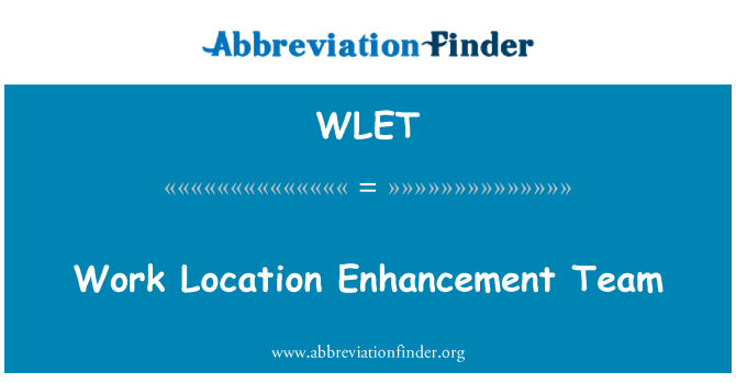 WLET: Equip de millora de localització de treball