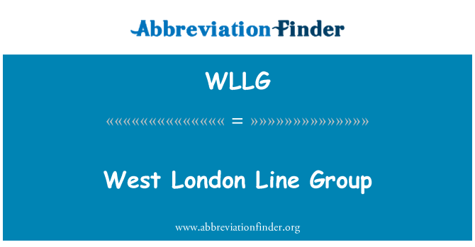 WLLG: West London liy gwoup