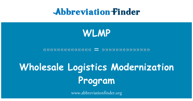 WLMP: Program modernizace velkoobchodní logistiky