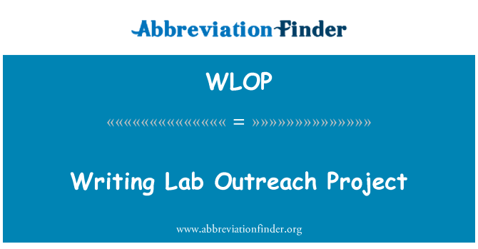 WLOP: Εργαστήριο γραφής Outreach Project