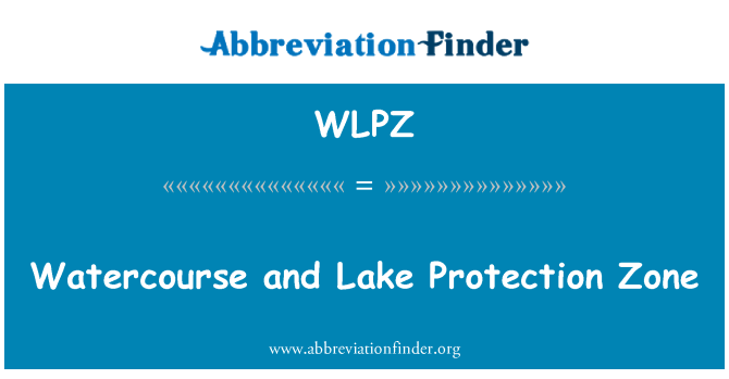 WLPZ: Corso d'acqua e zona di protezione del lago