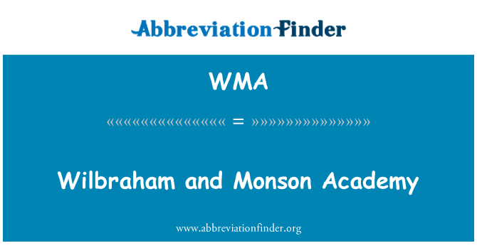 WMA: Wilbraham dan Monson Akademi