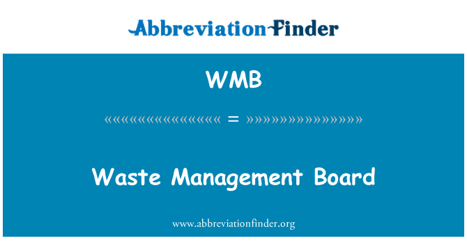 WMB: Совет управления отходами