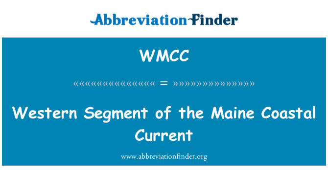 WMCC: Is-Segment tal-punent tal-kurrent tal-kosta tal-Maine