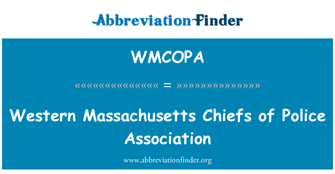 WMCOPA: Massachusetts Barat kepala polisi