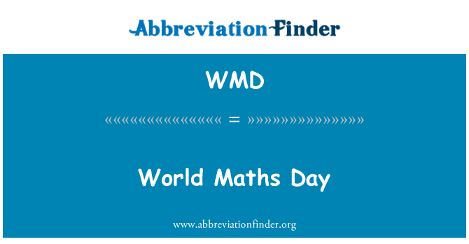 WMD: Världsdagen för matematik