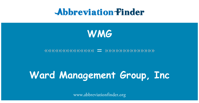 WMG: Ward Management Group, Inc