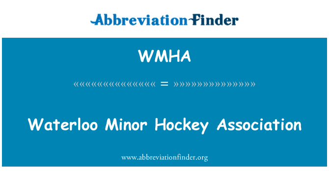 WMHA: Waterloo Hockey minuri assoċjazzjoni