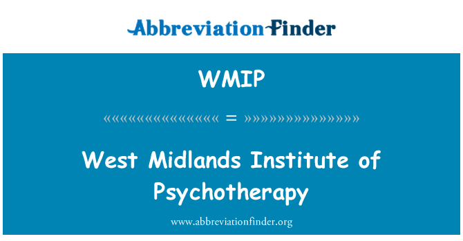 WMIP: West Midlands inštitút psychoterapie