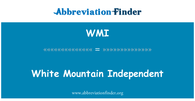 WMI: Белая гора независимых