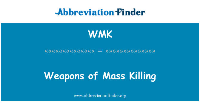 WMK: Armi tal-qtil tal-massa