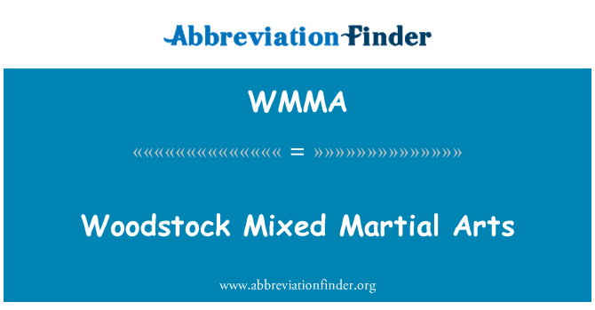 WMMA: Woodstock Mixed Martial Arts