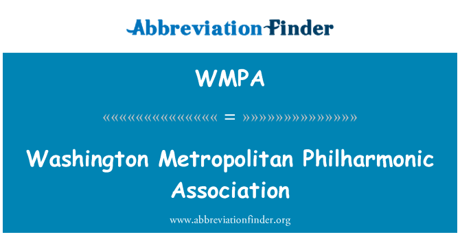 WMPA: Washington Metropolitan filharmonije združenje