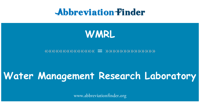 WMRL: Water Management Research Laboratory