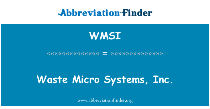 WMSI: Iskart mikro sistemi, Inc.