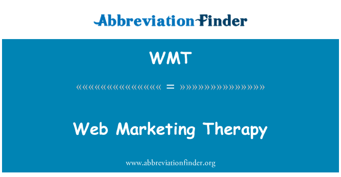 WMT: Web Marketing terapia