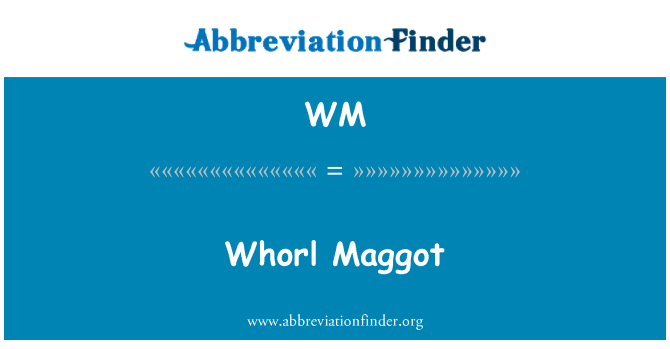WM: Maggot verticillo