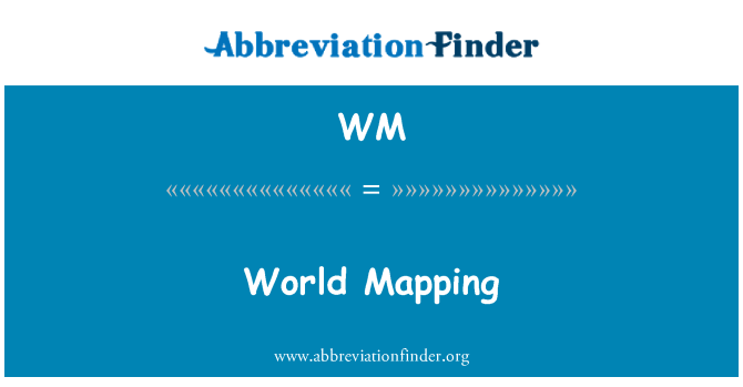 WM: Wereld Mapping