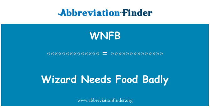 WNFB: Sòsye bezwen manje mal