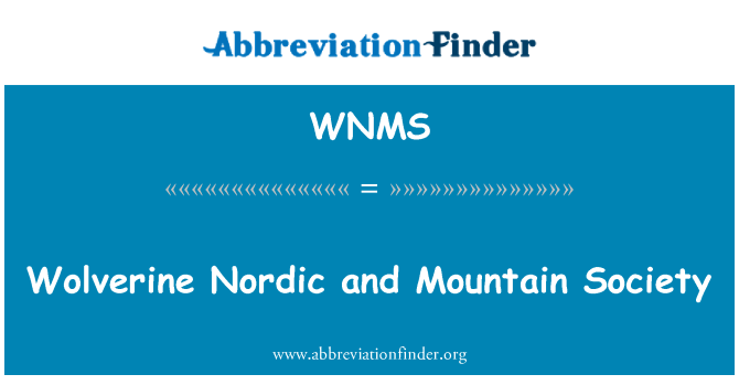 WNMS: Carcajou nordique et la société de la montagne