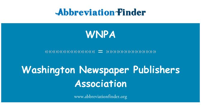 WNPA: Jounal Washington piblikatè asosyasyon