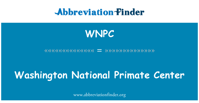 WNPC: Iċ-ċentru tal-primat nazzjonali Washington