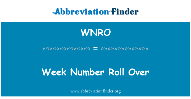 WNRO: لفة رقم الأسبوع عبر