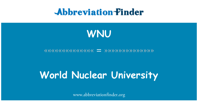 WNU: Università nukleari Dinjija