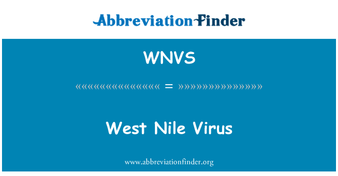 WNVS: Virus zahodnega Nila