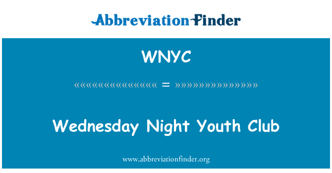 WNYC: Onsdag kveld ungdomsklubb