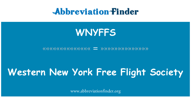 WNYFFS: Western New York Free Flight Society