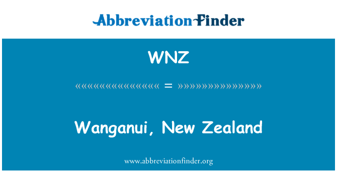 WNZ: Wanganui, Selandia Baru
