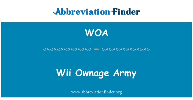 WOA: Exèrcit de vaga de la Wii