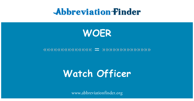WOER: לראות קצין
