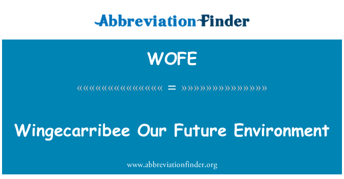 WOFE: Wingecarribee 我们未来的环境