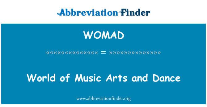 WOMAD: World of Music Arts and Dance